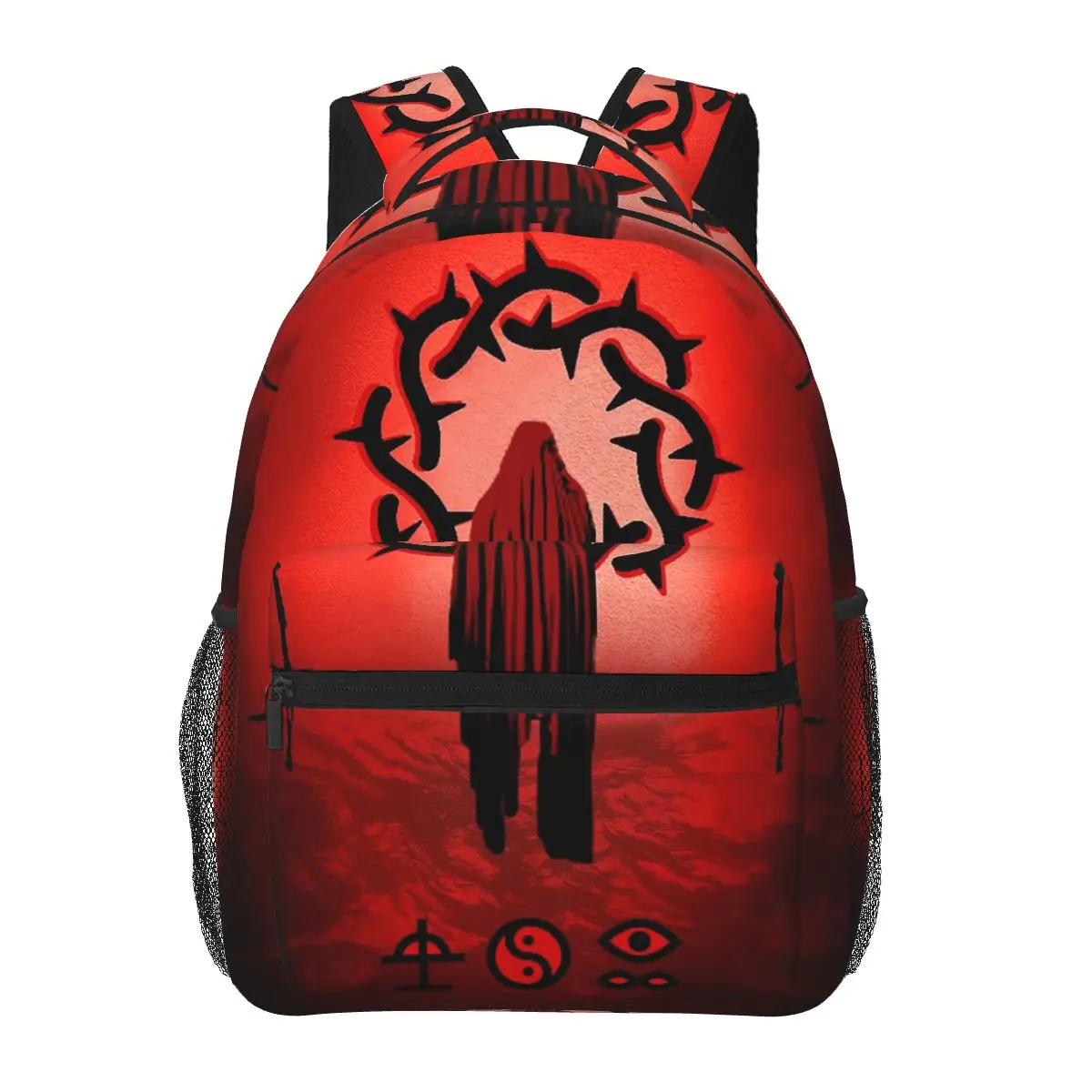 Rock Band Bad Omens Tour Student Backpack School Bag Hiking Travel Daypack for Men Women Fashion Bookbag Shoulder Bags
