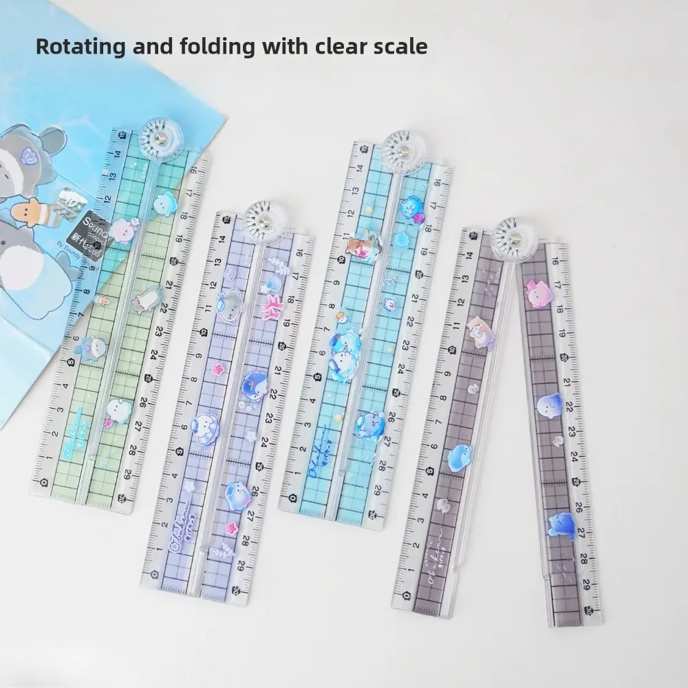 High Quality Folding Ruler Flexible and Portable Clearly Marked Scale Lightweight Measuring Tool Ideal for School & Office Needs