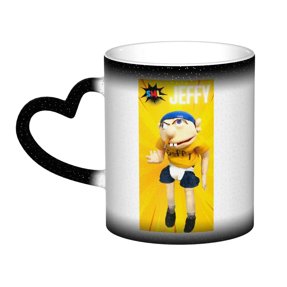 Jeffy Puppet Mug Funny Ceramic Coffee Cups Tea Mugs Milk Cup Drinkware Gifts for Friends