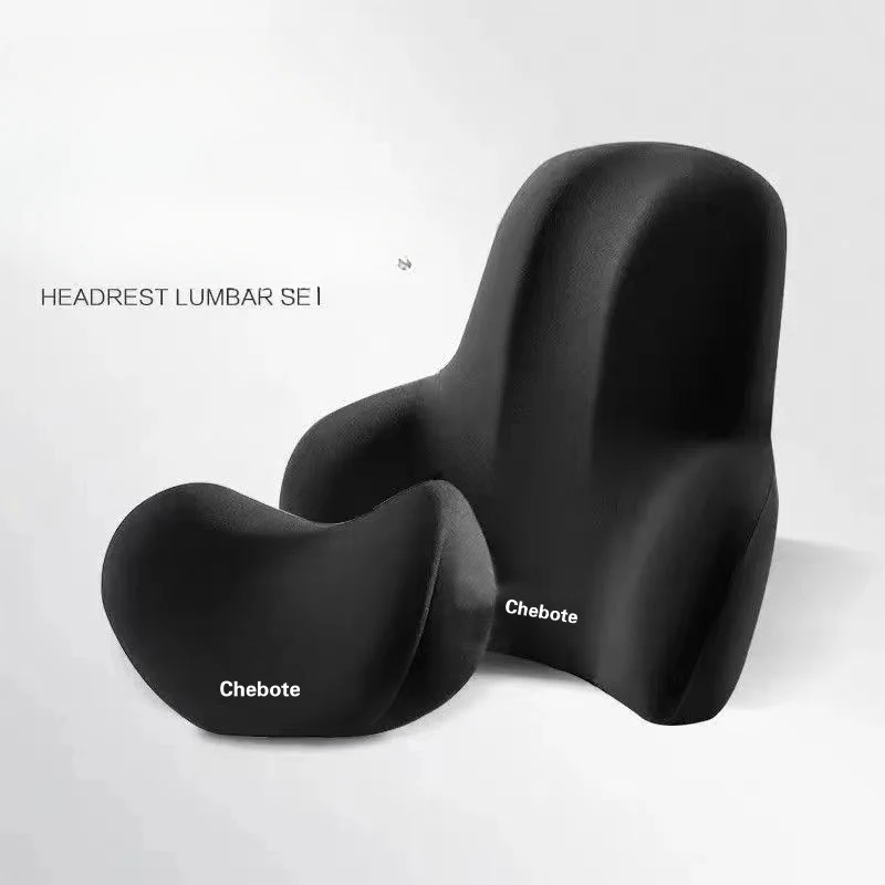 

Car Neck Headrest Pillow Rest Head Support Cushion Car Memory Breathable Travel Guard Car Lumbar Pillow Universal Car Supplies