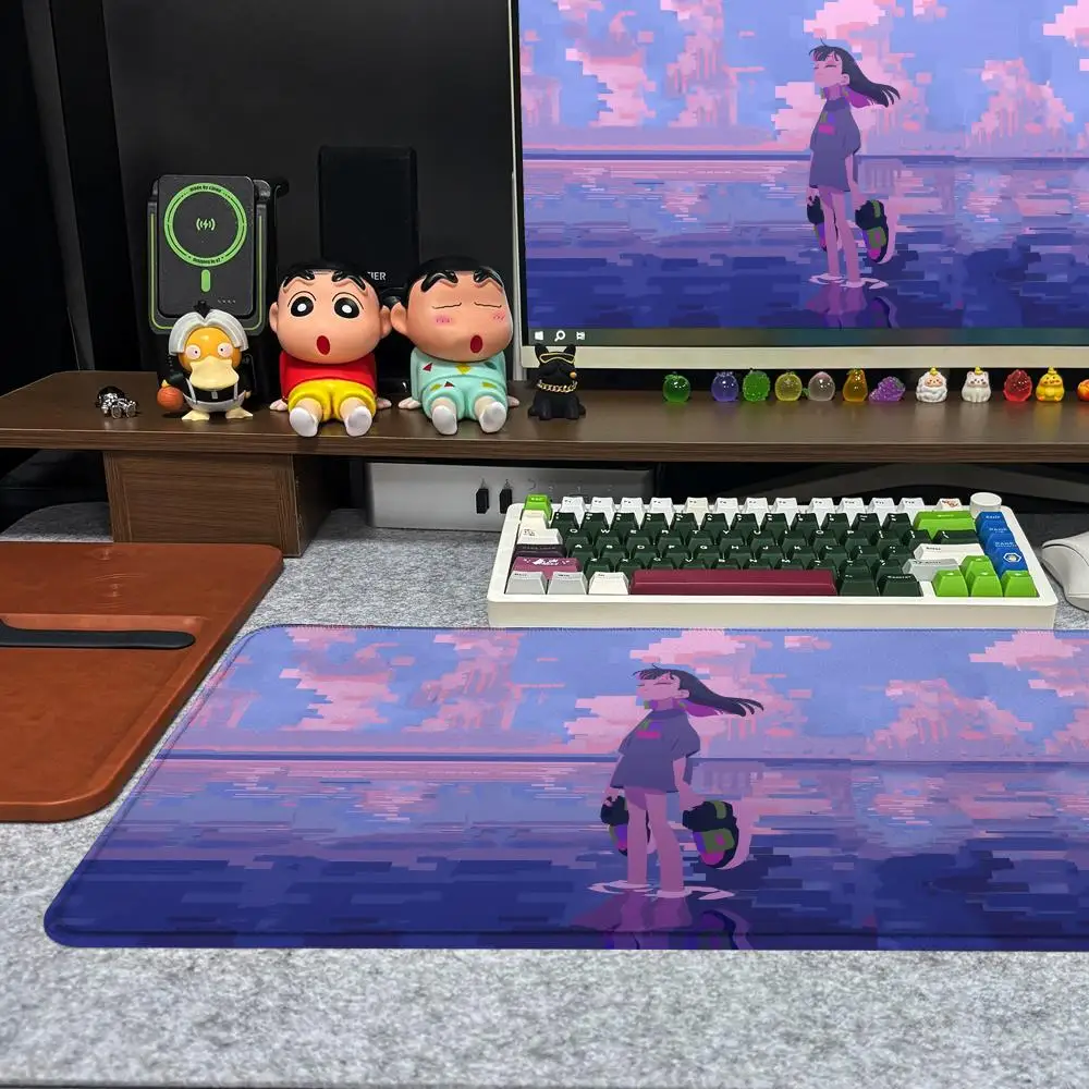 Zutomayo ماوس الوسادة Xxl الكمبيوتر حجم كبير عدم الانزلاق ألعاب لوحة المفاتيح 90x40 سنتيمتر تصميم فني HD Deskmat #3