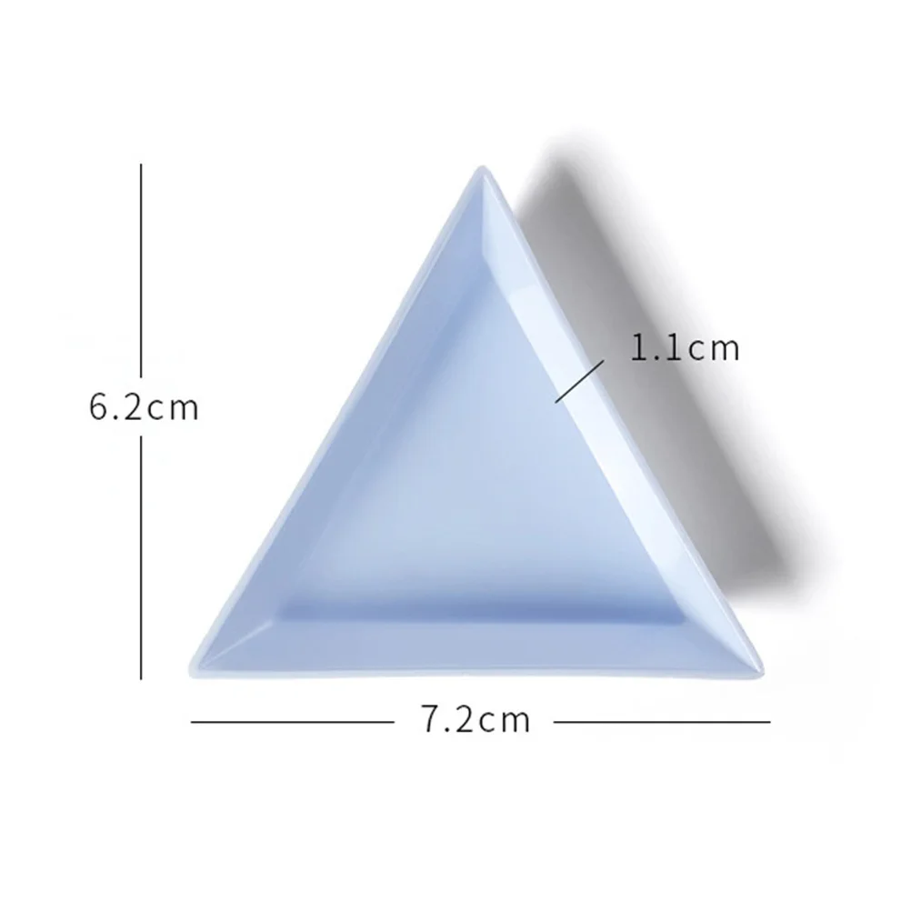 Plateaux de rangement triangulaires pour manucure, 80 pièces, durables, petite taille, outils de grande capacité pour technicien d'ongles, accessoires de manucure