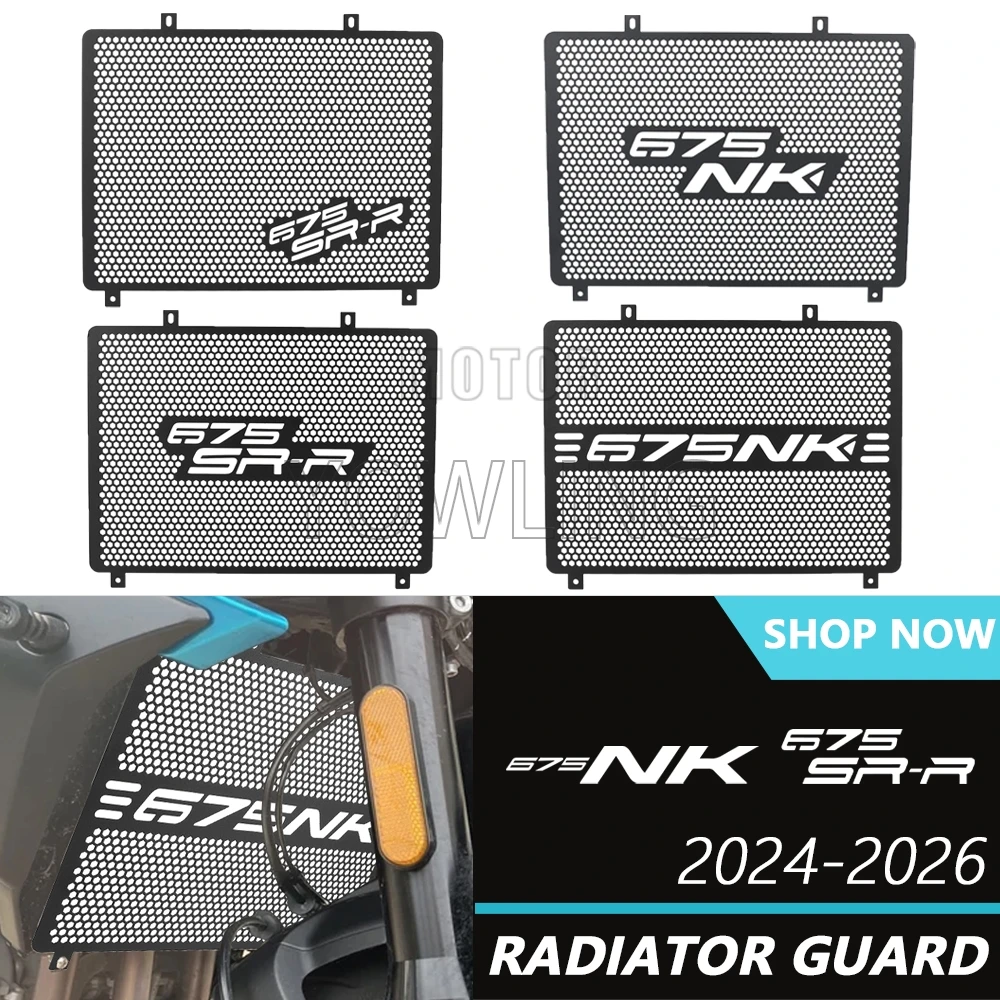 

For CFMOTO CF MOTO 675NK 675SR-R 675SR 675SS 675 NK SR SR-R SS 2024 2025 2026 Motorcycle Radiator Protection Guard Grille Cover