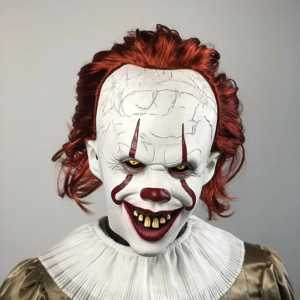 

Masque d'Halloween It de Stephen King masque d'horreur détectée ywise masque de clown Joker accessoires de costume de cosplay