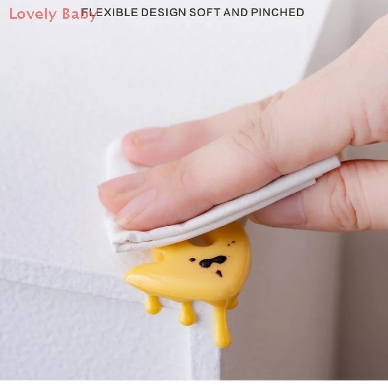 【BS】4Pcs PVC Furniture Edge Cushions Water Drop Corner Protectors Table Leg Bumper Guards Home Protection For Sharp Angles