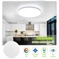 Led Ceiling Lamp Kitchen Ceiling Light Lustre Panel Lamps LED Room Lights Modern 50W Indoor Lights Round Decor Lighting Fixture