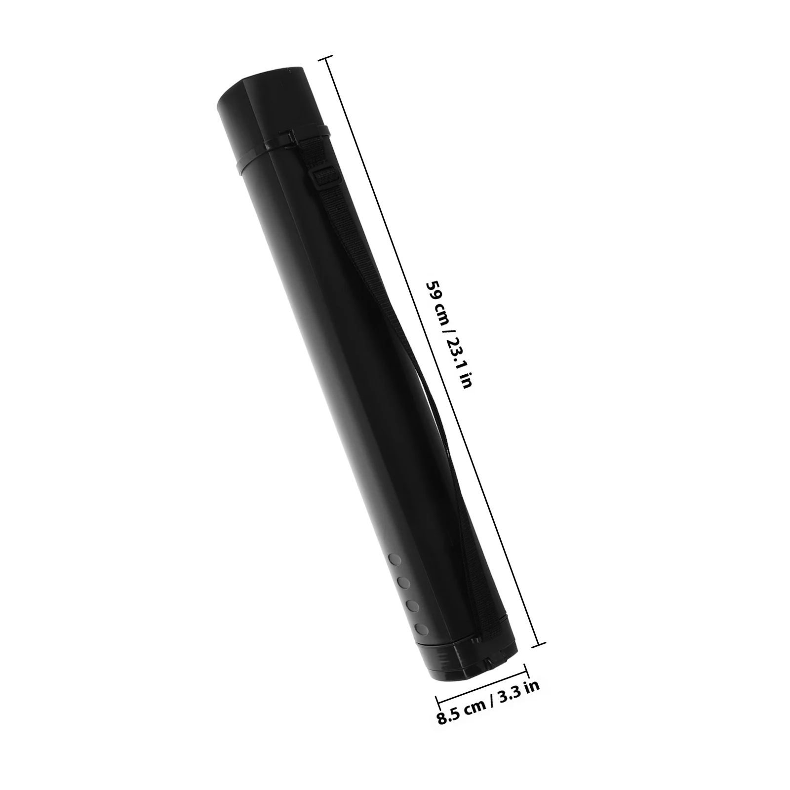 Anti-Slip Rolling Cap Poster Tube Telescoping Plastic Extendable Handle Moisture-Proof Storage for Blueprints Posters Large