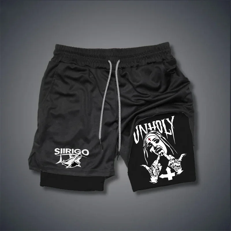 

Gym Shorts Anime Hunter X Hunter Performance Shorts for Men Breathable Spider Summer Sports Fitness Workout Jogging Short Pants
