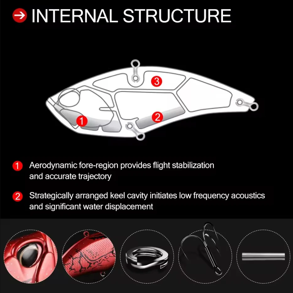 BEARKING Pro 100mm 32g nice Wobblers fishing tackle fishing lures vibration bait for ice fishing Artificial accessories view 2
