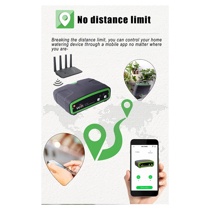 

-A95Z Wifi Tuya Smart Watering Machine Automatic Micro-Drip Irrigation System Plants Controller System