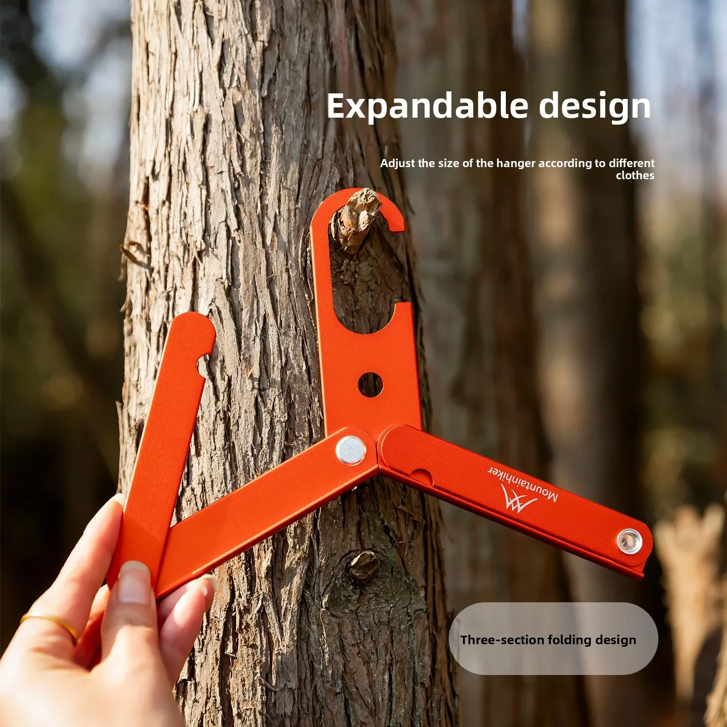 Mountainhiker Aluminum Alloy Folding Household Metal Hangers Outdoor Camping Portable Coat Drying Rack Clothes Hanger for Travel