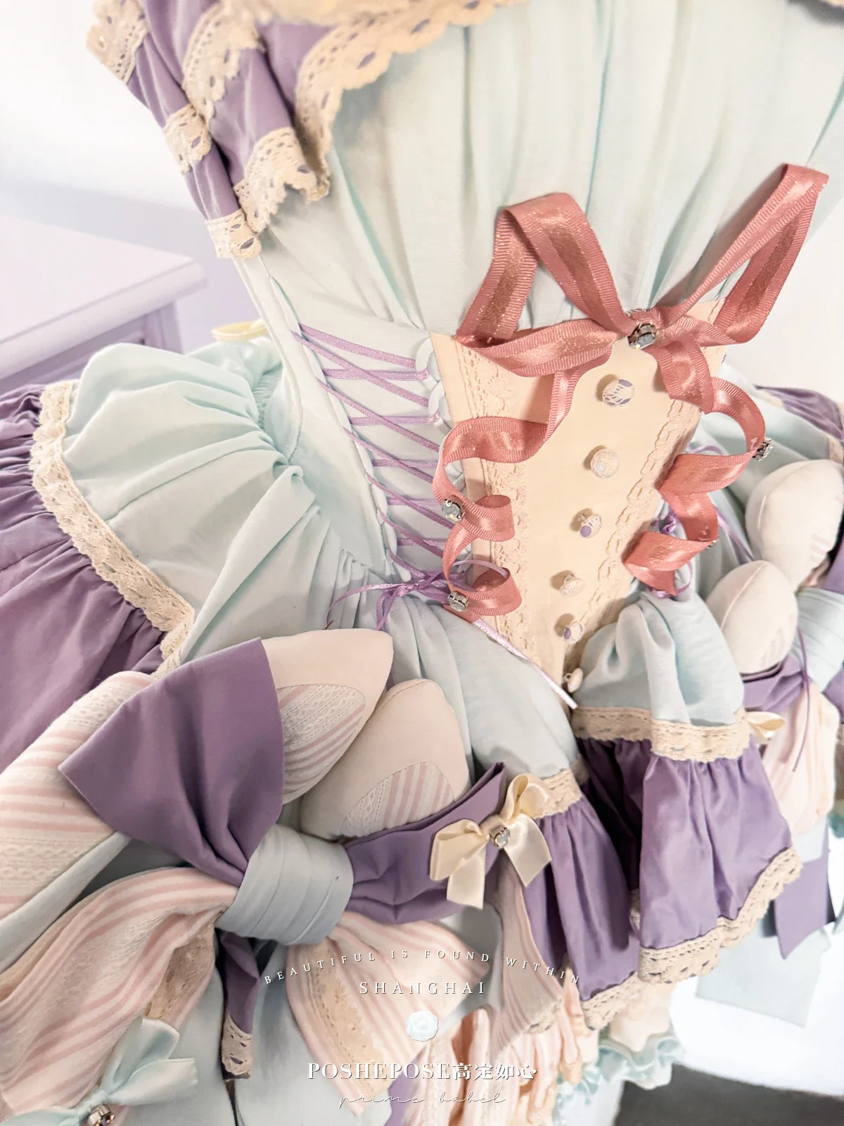 Abito corto stile balletto Cos Lolita da donna slim fit elegante carino dolce fiocco grande abito da sera festa di compleanno abito estivo 2025