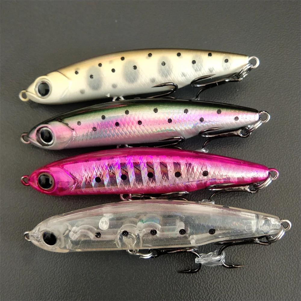 

Swolfy 4 шт. 3.5г 5.4г 8.3г 13г 17г Тонущие искусственные твердые приманки-карандаши для ловли форели, баса, щуки, воблеры, стикбейты