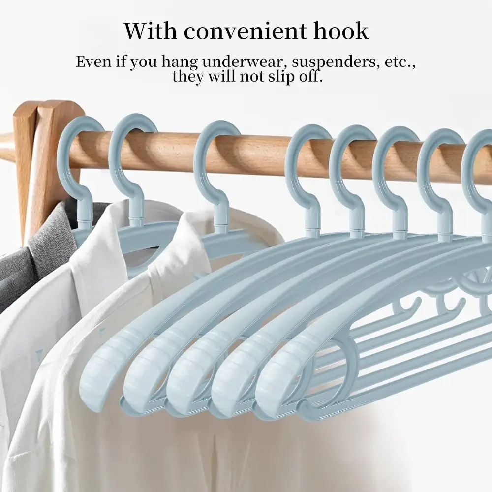 High Quality Wide Shoulders Clothes Hanger Antiskid Bold Clothesline Plastic Durable Daily Necessities