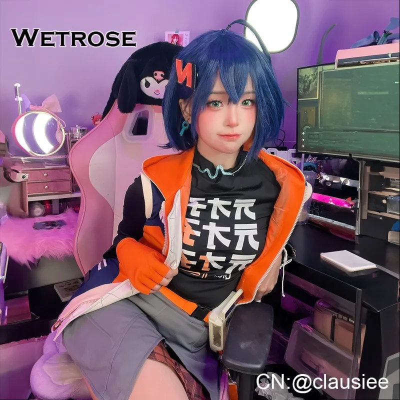 [Wetrose]Belle Wise cosplay costumes Zenless Zone Zero ZZZ الحسناء الحكيمة تأثيري زي للرجال والنساء ، Zazz Zone zerone Zero ، مجموعة كاملة شعر مستعار ، هالوين وعيد الميلاد ، لاعب Akira bels ، عيد الميلاد