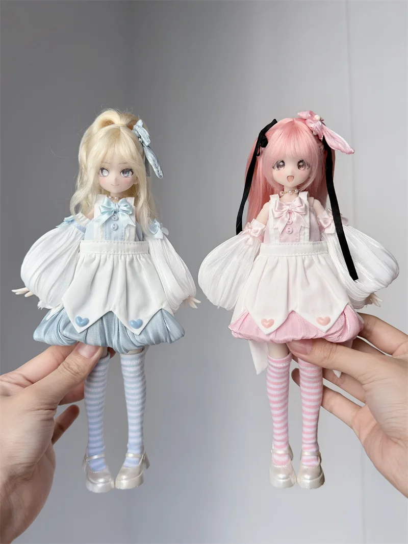 （customization 30day）BJD doll clothes suitable for azone ob22 ob24 size suspender skirt clothing set doll accessories (7 points)