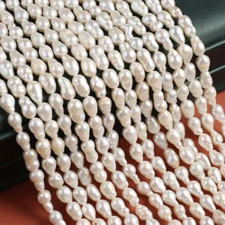 Natural Pearl Teardrop Beads Exquisite Shape Elegant Appearance for DIY Jewelry Making Handmade Bracelet Necklace Length 36cm