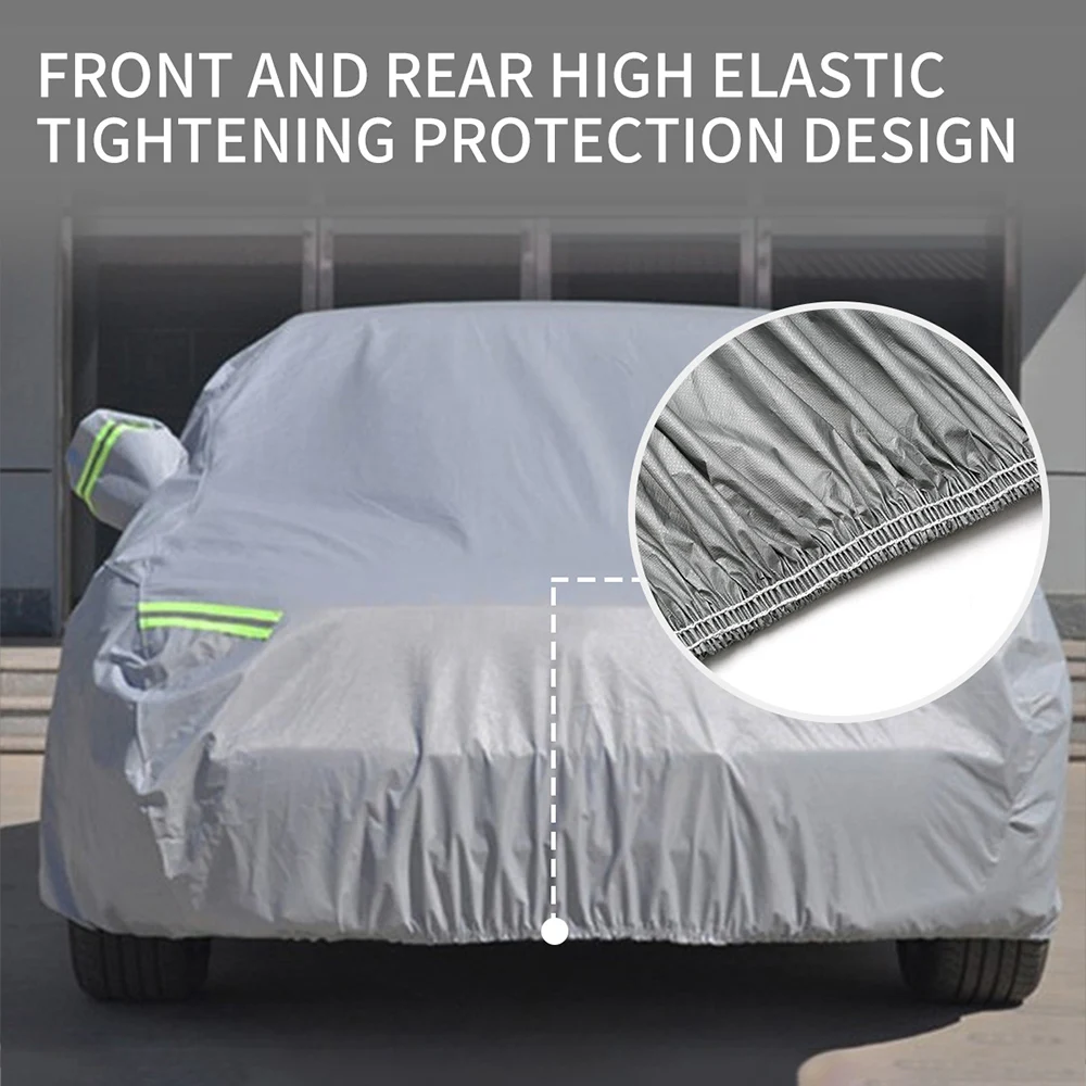 Universal Full Car Cover Indoor Outdoor Sunscreen Heat Sun UV Protection Dustproof Anti-UV Scratch-Resistant Sedan Car Styling
