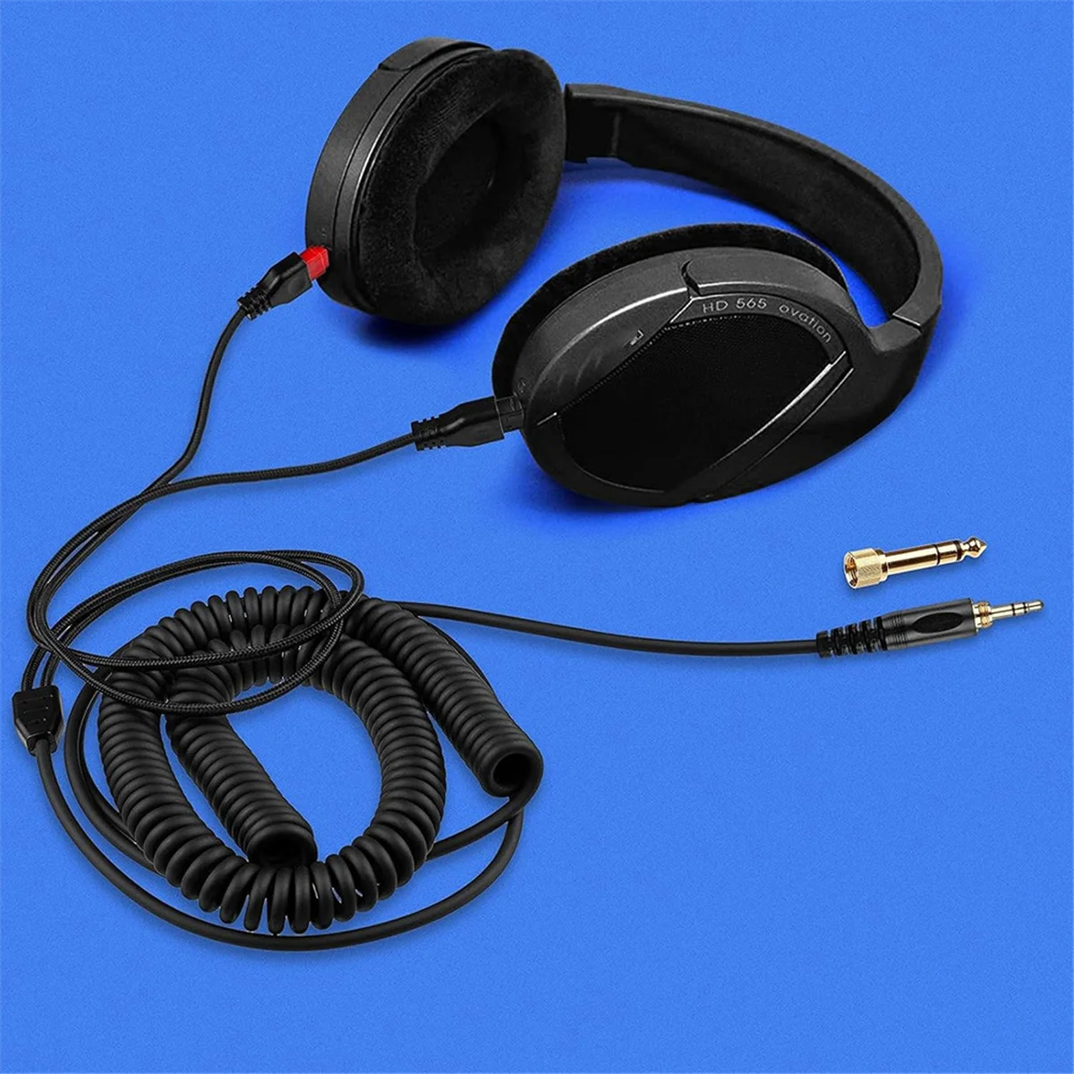 Headphone Audio Cable Spring Connection Cable Upgrade Cable Reel_OFSS