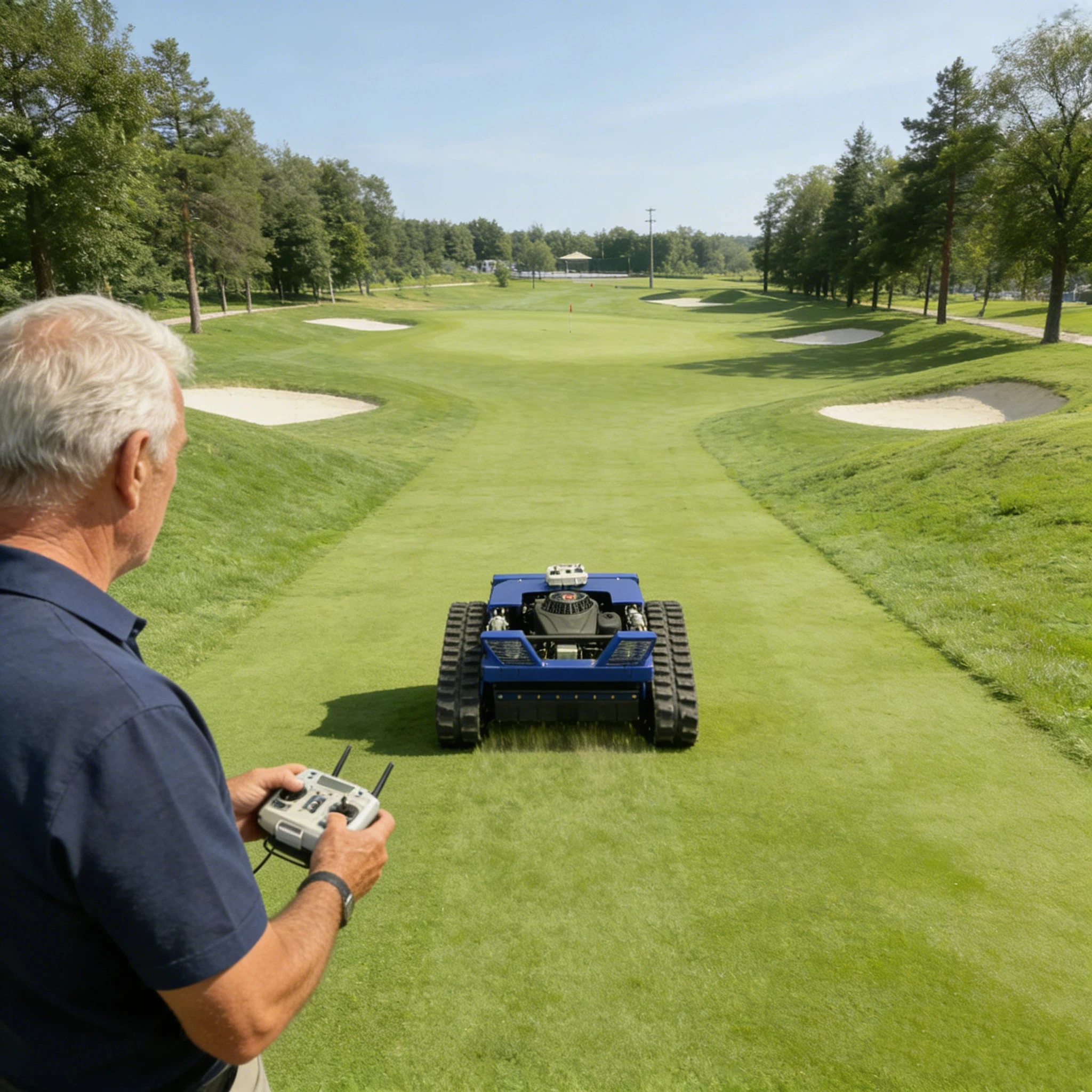 

Персонализированная газонокосилка с дистанционным управлением, 800 кг, с высокой проходимостью и противоскользящими гусеницами