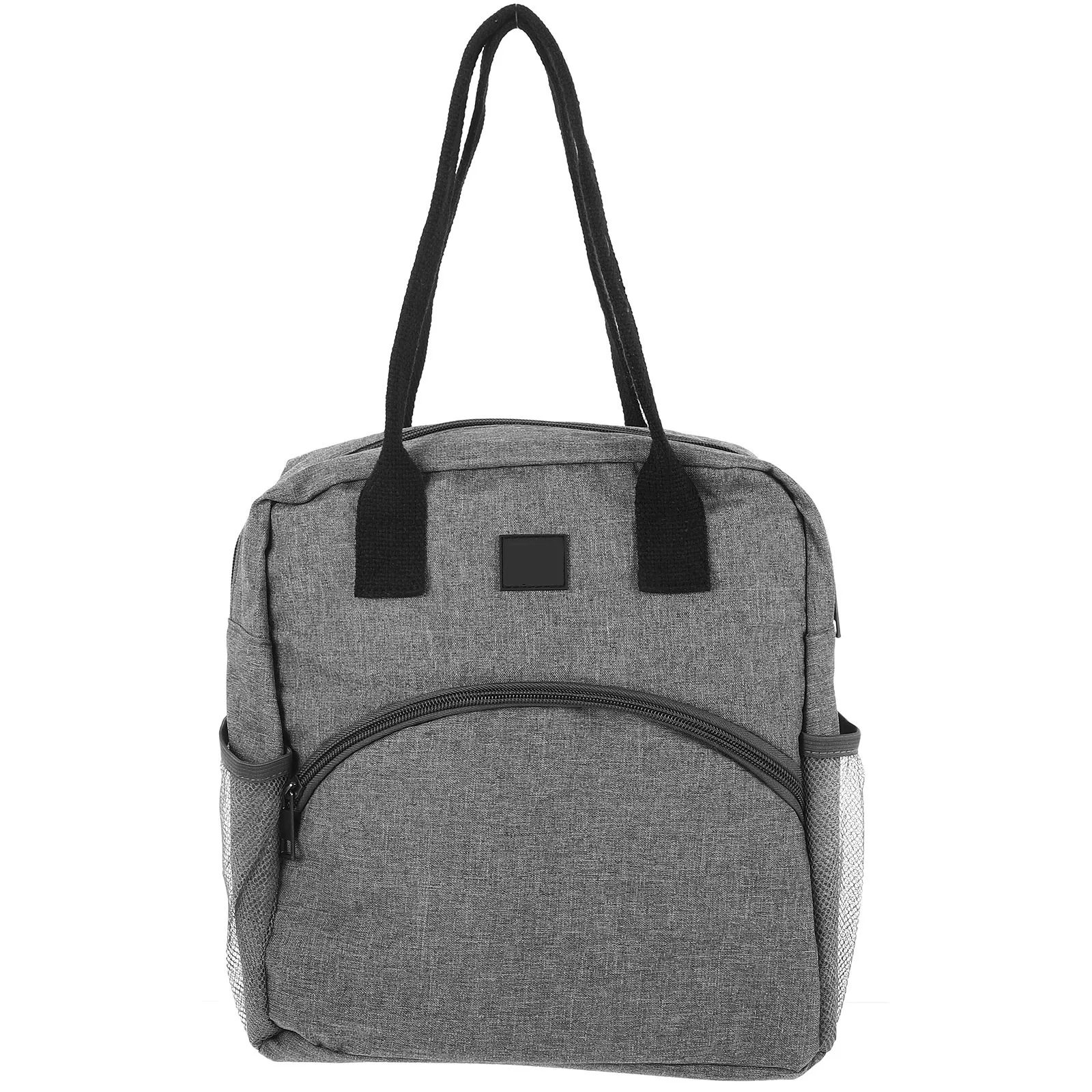 

Portable Bento Grey Heat Preservation Insulated Lunch Bag Food Drink Storage Thermal Cooler Bag For Men Women Kids