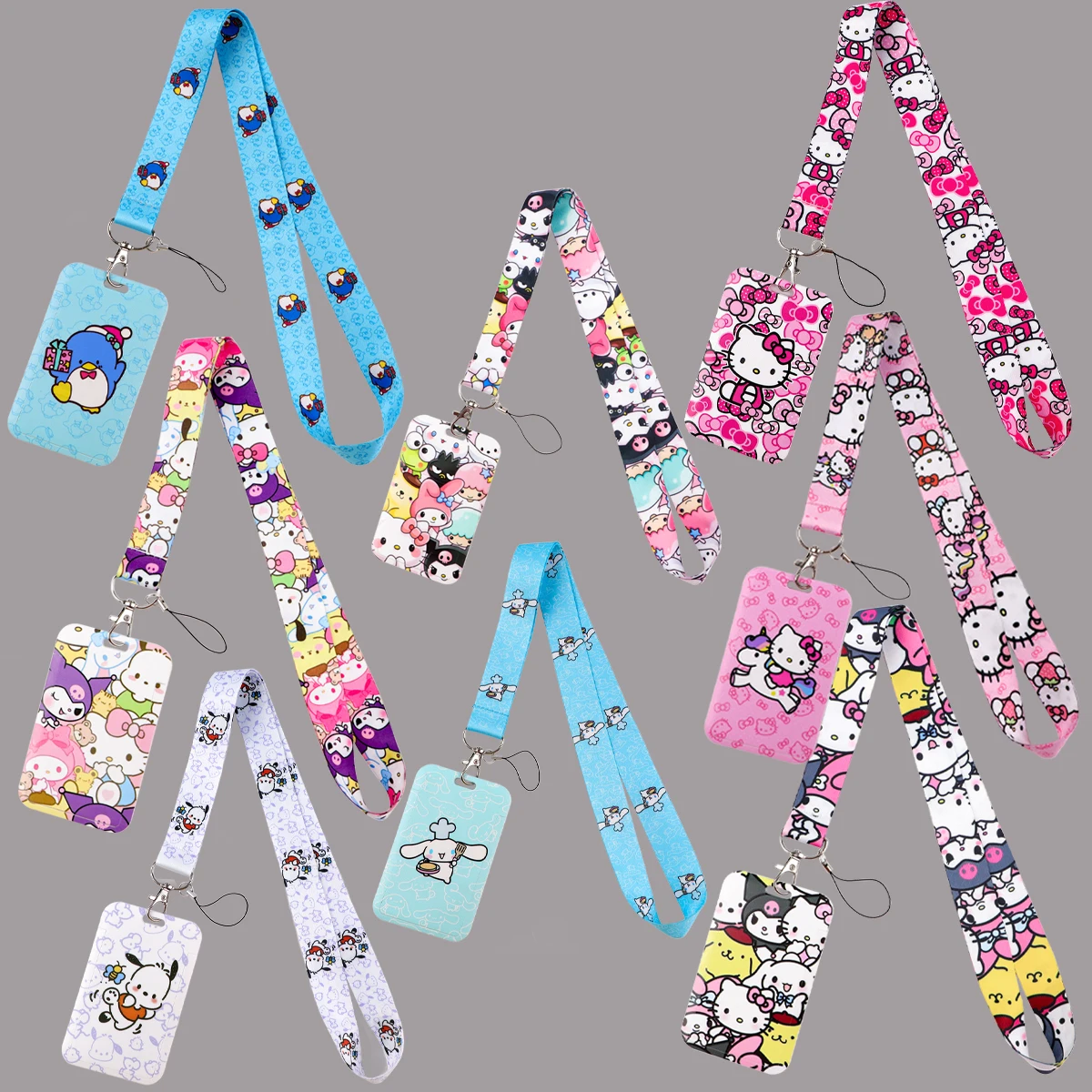 

Kawaii Cat Neck Strap Anime Lanyards for Key ID Card Gym Cell Phone USB Badge Holder Rope Key Chain Keyring Accessories Gifts