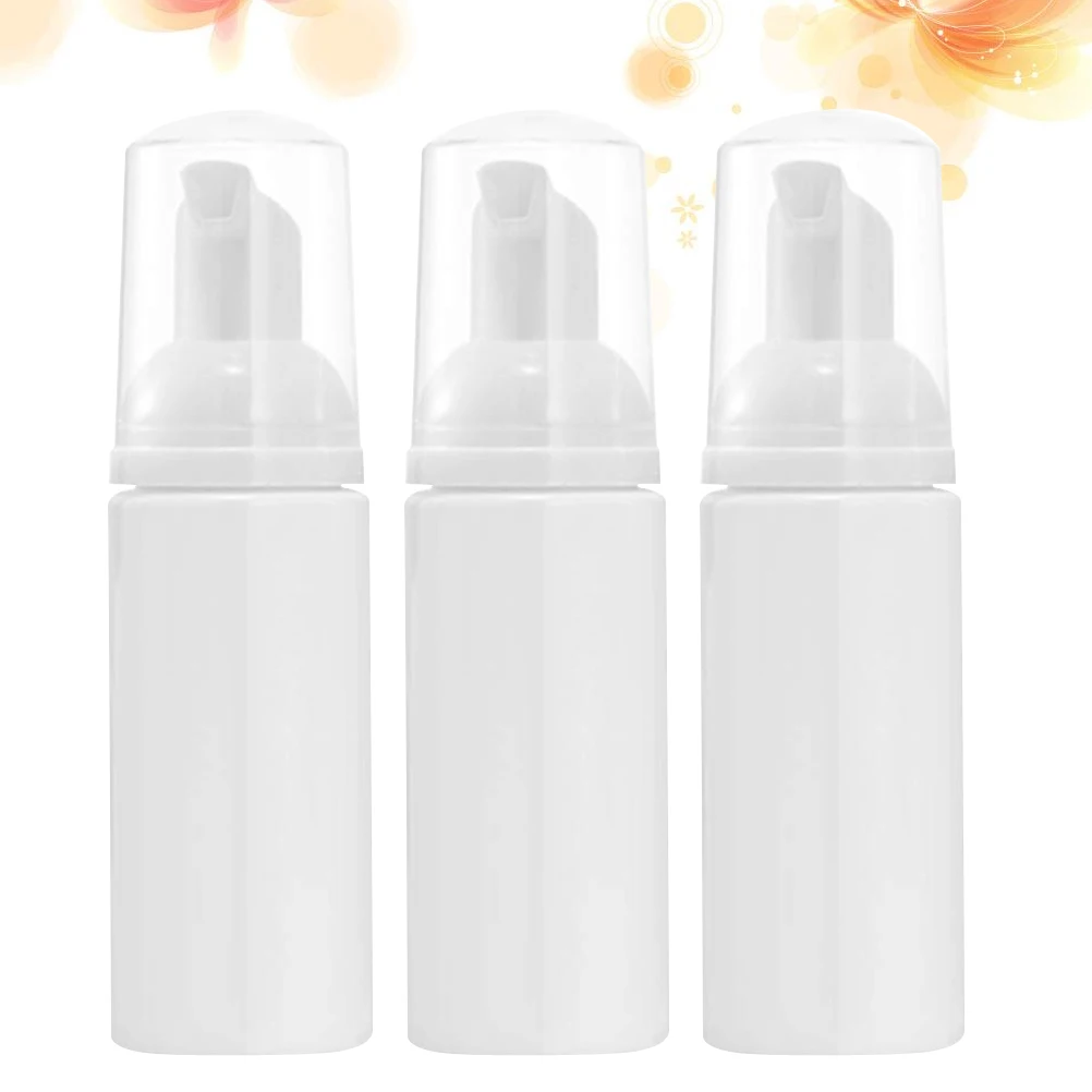 

3 Pcs Toiletry Bottles Foam Mousse Sub for Dispensers Liquid Soap Pump White Press