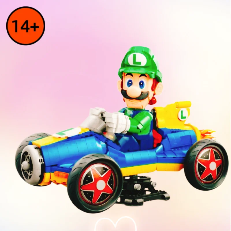 Nouvelle Série de Course 2026 : Briques de Construction Kart 72050 – Modèle de Voiture de Course Personnage de Jeu Classique – Jouet de Construction Créatif DIY pour Enfants