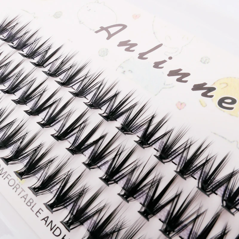 20D L Curl Cluster Eyelash Extensions Natural Soft Individual Lashes Makeup Tools Cilias Volume Premade Fans