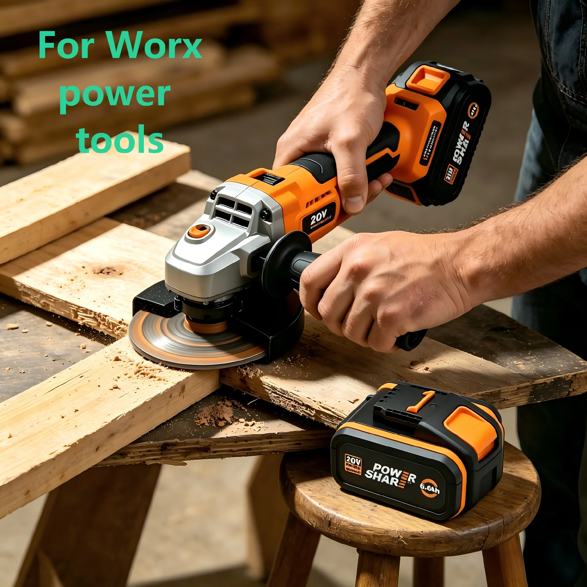 

for WORX20V Replacement Battery 6.0Ah 8.0Ah High Capacity Li-ion Battery WA3014 WA3551 18650 Cell For WORX Cordless Power Tools