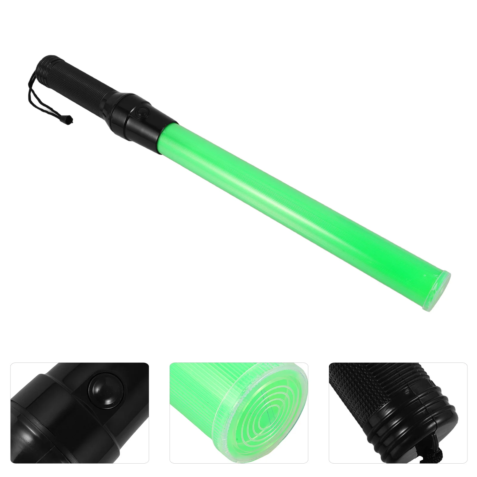 2pcs Led 54Cm Fluorescent Traffic Wand Shockproof Safety Light High Reflective Grid Luminous Stick For Concert
