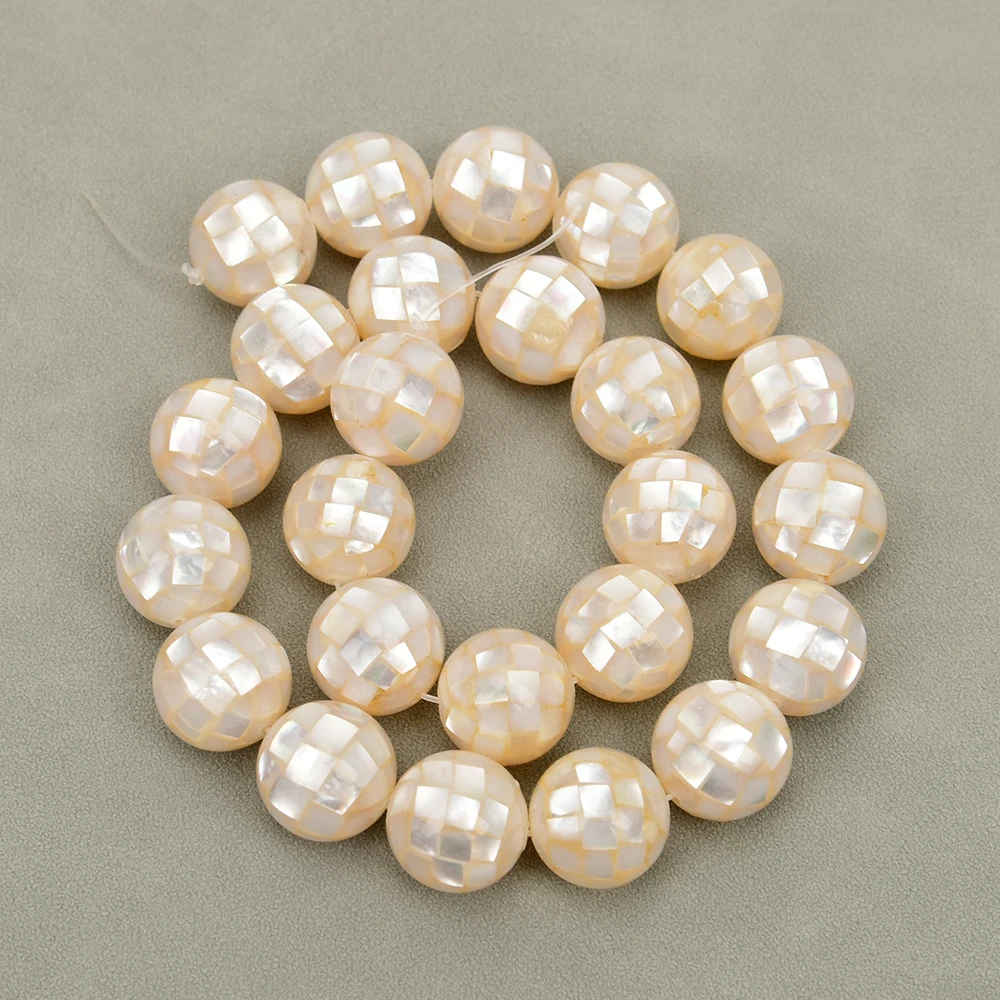 

APDGG 16 мм натуральные белые морские ракушки свободные бусины для изготовления ювелирных изделий своими руками