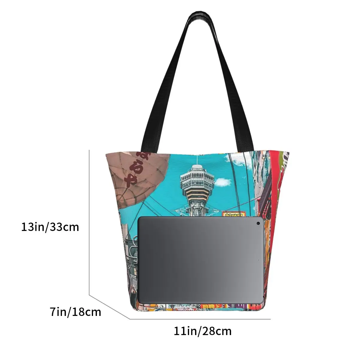 Anime Osaka Blues Mouse Pad Shopping Bag Aesthetic Cloth Outdoor Handbag Female Fashion Bags