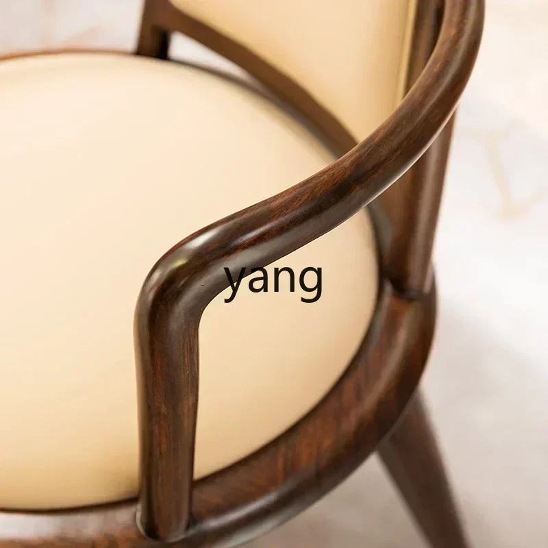 LTT New Chinese Book Chair Ebony Leisure Chair Solid Wood Computer Chair