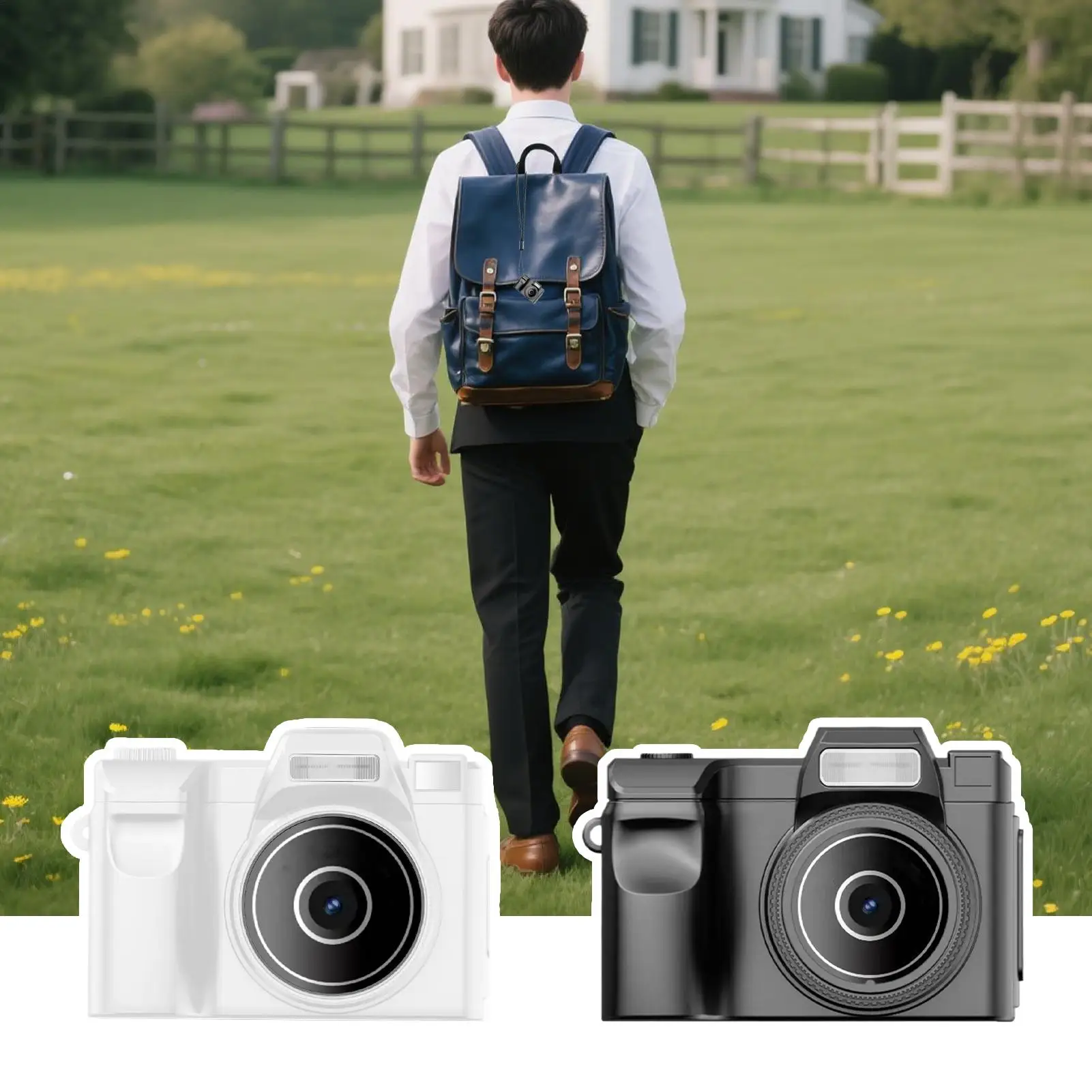 Mini Digital Camera Keychain Digital Camcorder With 32GB Card 1080P Resolution Video Recorder With Filters And Led Flash For