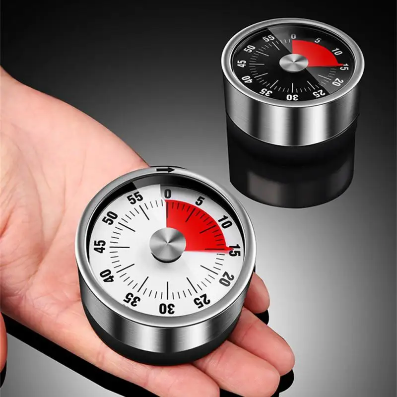 1pc Visual Timer Mechanical Countdown Timers Kitchen Classroom Baking Clock For Teaching Meeting Cookin Working Kitchen Gadgets