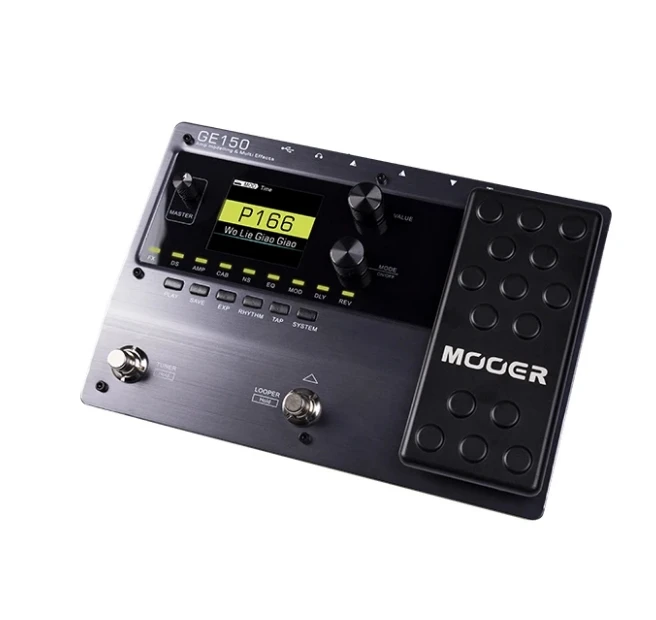 MOOER GE150 AMP modelling & multi effects 55 high-quality amp models and 151 different effects