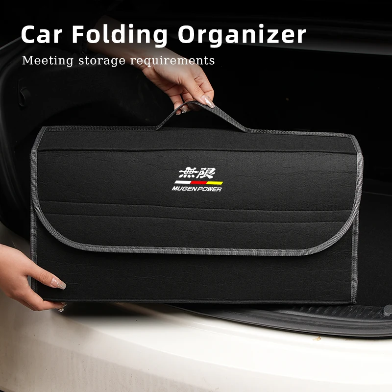 Car Trunk Storage Box Organizer Foldable Stowing Tidying Container Bag For Honda Mugen Power Civic 5D Accord 8 CRV Hrv Fit Jazz