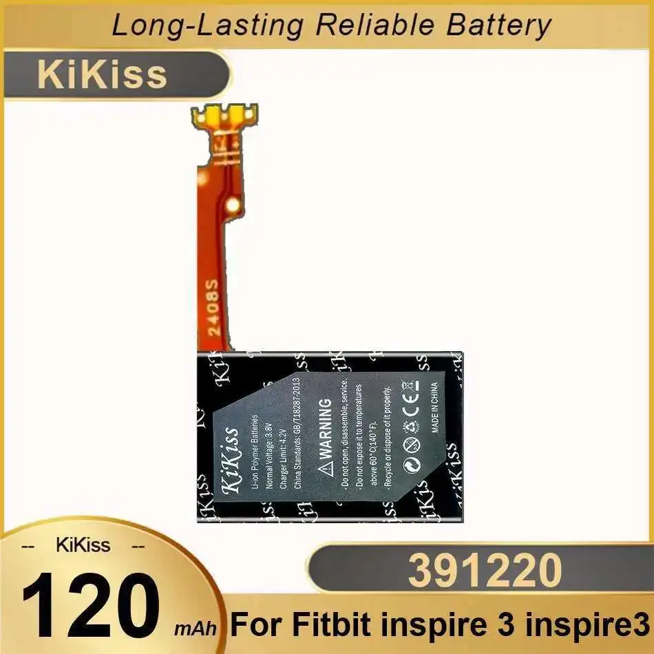 

Smart Watch Battery 391220 Premium Replacement 120Mah For Fitbit Inspire 3 Inspire3
