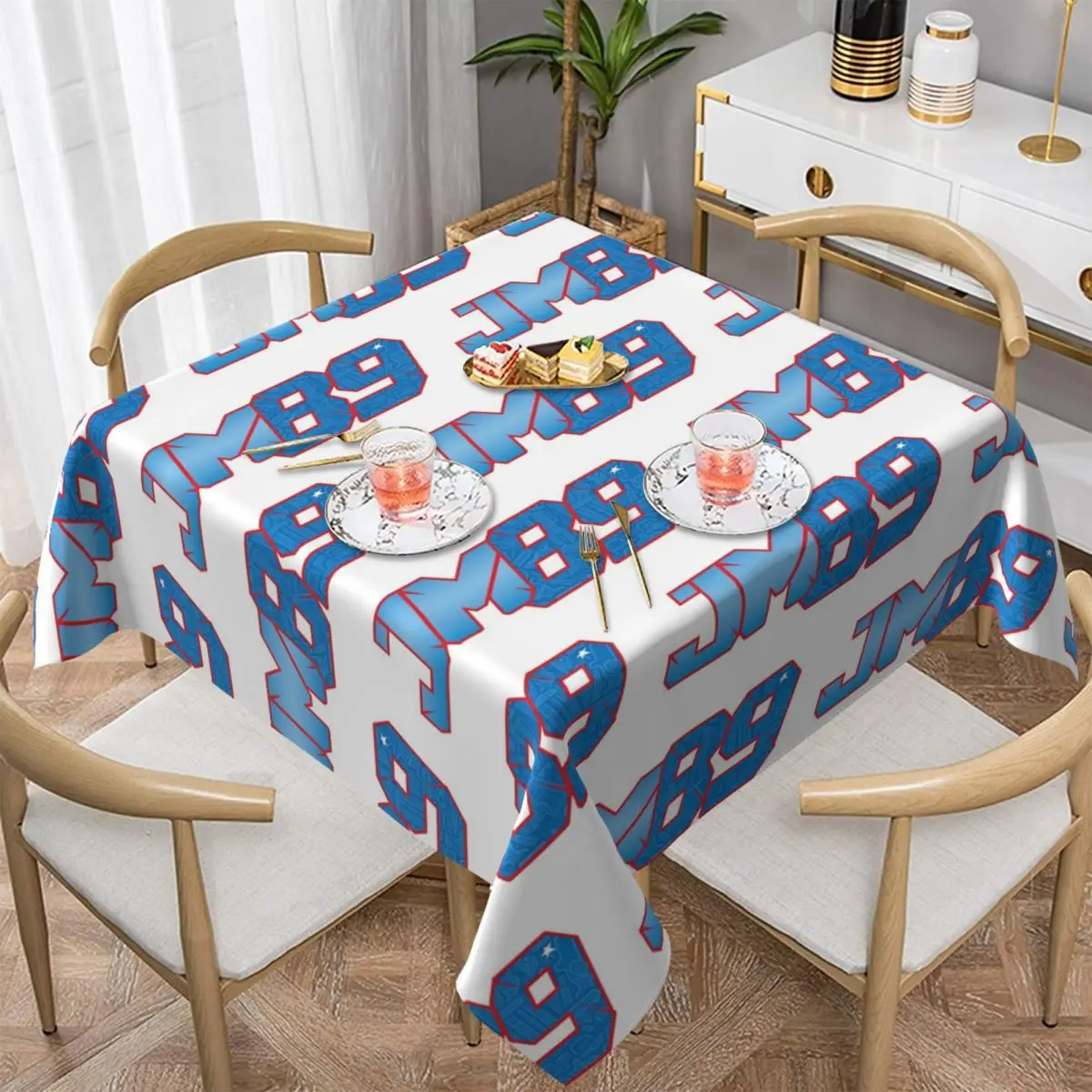 مفرش طاولة مربع مقاوم للماء رقم 89 من Jorge Martin مفرش طاولة مقاوم للزيت لأحداث المطبخ وغطاء طاولة الطعام #1