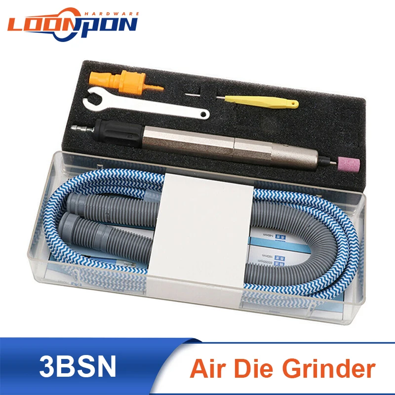 

3BSN Micro Air Die Grinder Kit Grinding Pen High Precision Pneumatic Tools Set 65000 RPM 3mm Collet 1Pc