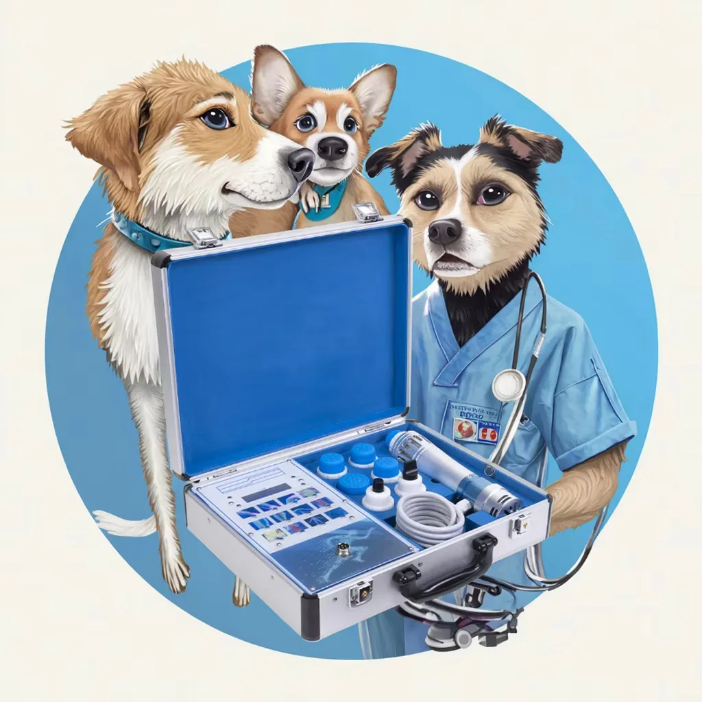Portable Veterinary SW18 Electric Shockwave Therapy Device for Pain Relief and Massage for Cross Border Ecommerce