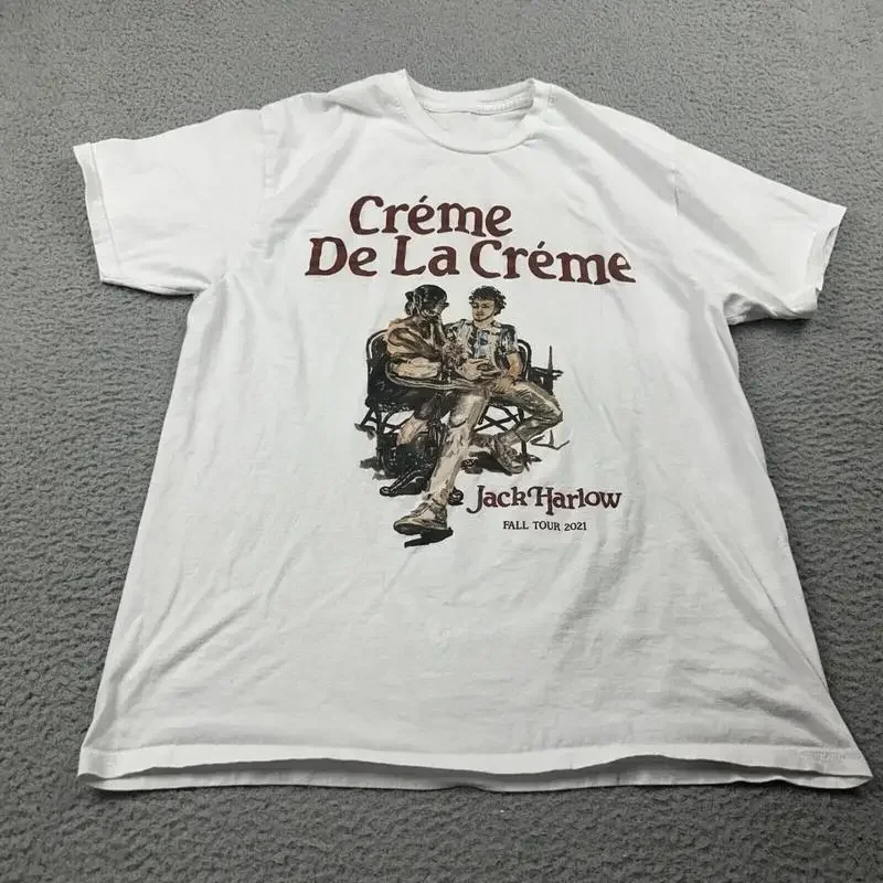 Vtg Jack Harlow Cr Me De La Cotton White All Size T Shirt