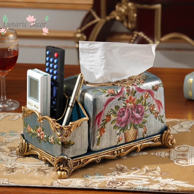 tissue box ornament, living room dining table, coffee table, paper box, practical decoration, multi-functional storage