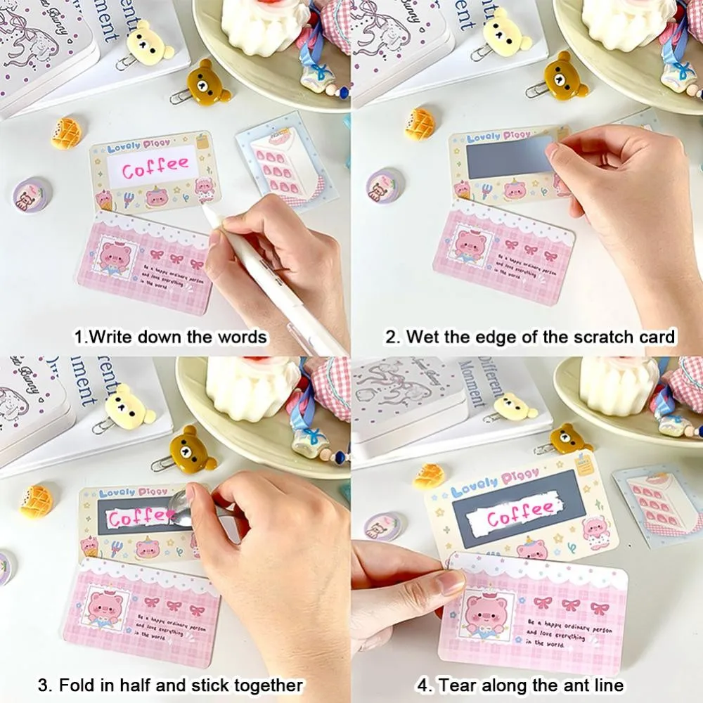 20 قطعة DIY بها بنفسك بطاقات محظوظة الاطفال عيد الميلاد مكافأة بطاقات الصفر فيلم المغلفة خدش تسميات الأطفال عيد الميلاد الفداء كوبونات #6