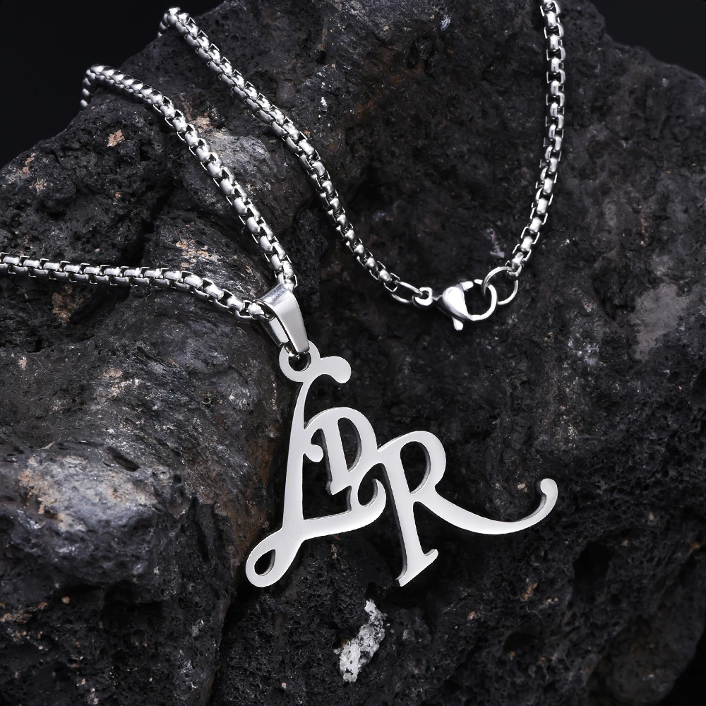 الفولاذ المقاوم للصدأ LDR قلادة قلادة المغني ستار لانا ديل ري مجوهرات بسيطة الموسيقى سلسلة عنق المختنق للفتيات امرأة #3