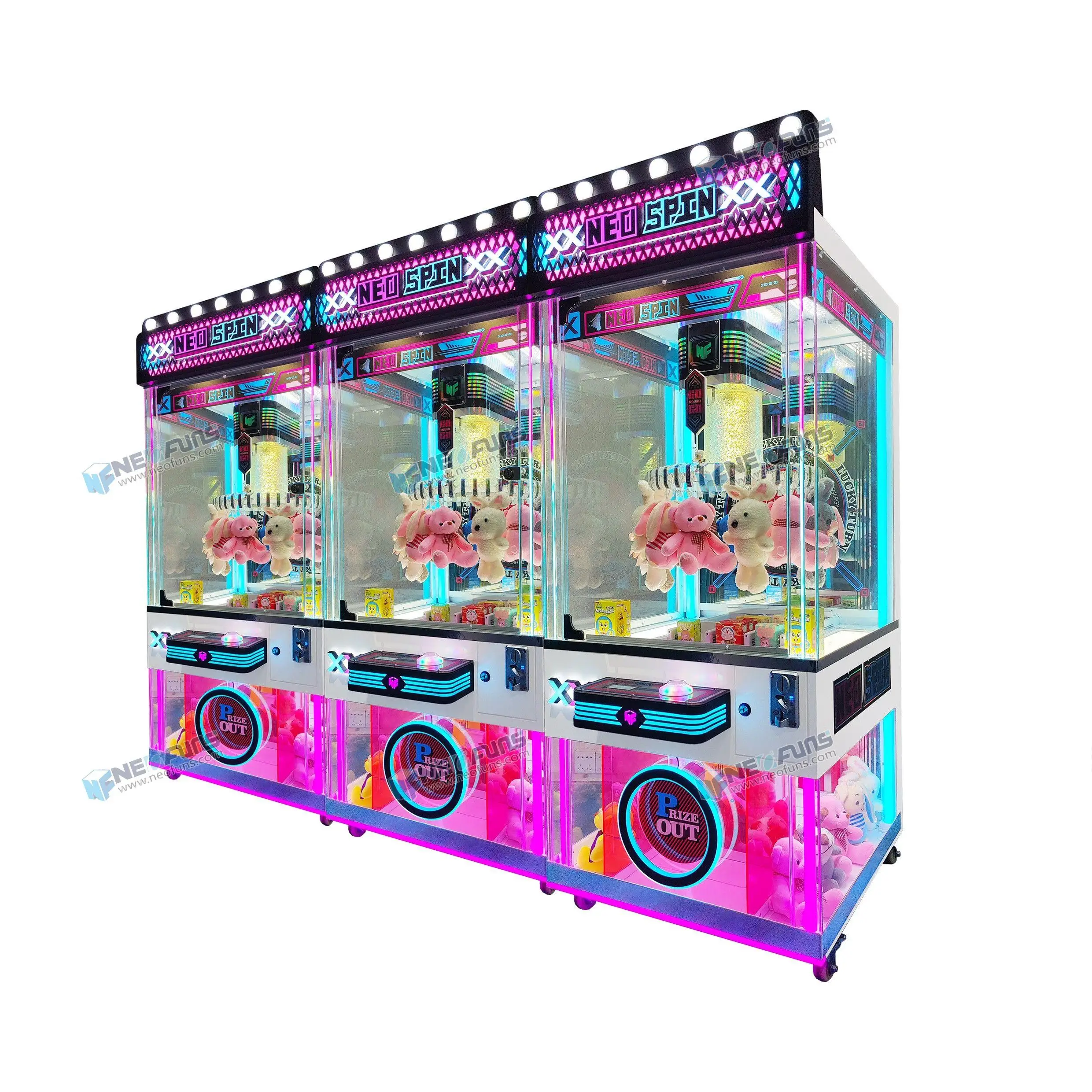 

Neofuns Coin Operated Games Clip Prize Neo Spin Gift Machine Clip Prize Gift Game Machines New in the Market