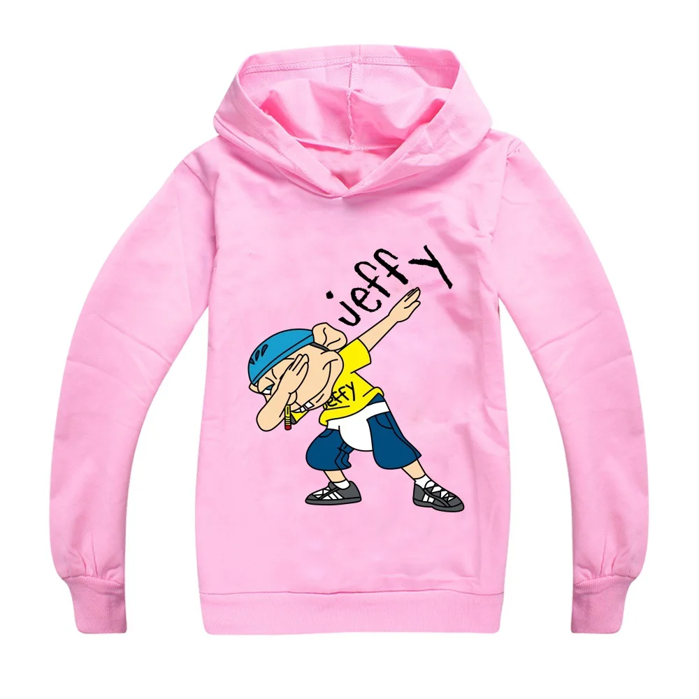 Anime Jeffy Puppet Hoodies Teenager Boys Hoodie Jumper Kids Sweatshirts Girls Leisure Outerwear Children\'s Pullover Streetwear