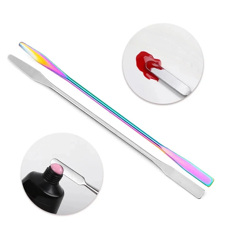 1Pcs Resin Agate Stone Nail Art Palette False Nail Tips Mixing Color Drawing Pallet Manicure Tool Gel Polish Display Shelf Tools