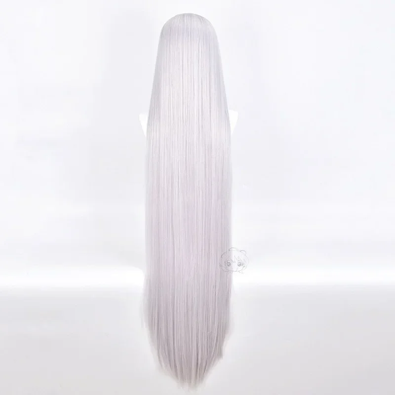 Coslan Miruko Cosplay My Hero Academia Cosplay Women Long Straight Silver Wig Cosplay Anime Cosplay Wig Heat Resistant Synthetic